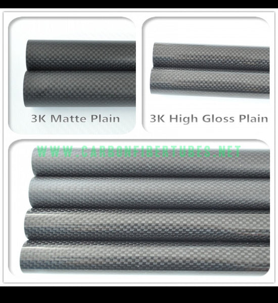 OD 16mm X ID 12mm 13mm 14mm 15mm X 1000MM 100% Roll Wrapped Carbon Fiber Tube 3K /Tubing 16*12 16*13 16*14 16*15 3K Plain Glossy/Matte HaoZhong Carbon Fiber Products