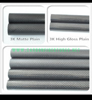 Wholesale sales 10-20Pcs OD 5mm 6mm 7mm 8mm 9mm 10mm X 500MM 100% Roll Wrapped Carbon Fiber Tube 3K /Tubing HaoZhong Carbon Fiber Products