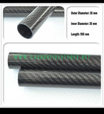 OD 31mm - OD 40mm X 500MM 100% Roll Wrapped Carbon Fiber Tube 3K /Tubing Plain/Twill Glossy/Matte HaoZhong Carbon Fiber Products