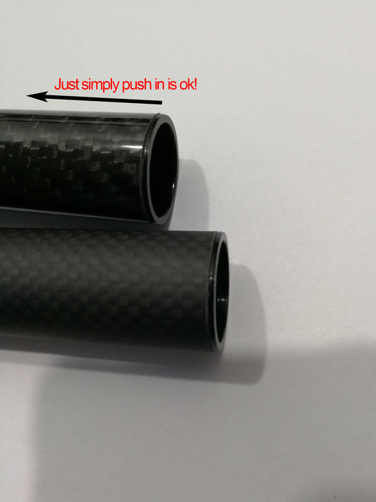Carbon Fiber Tube Aluminum Alloy Reinforced Sleeve 2-Pack 14mm 18mm 20mm 23mm 28 HaoZhong Carbon Fiber Technology Co.,Ltd.