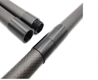 Carbon fiber tube connector 10mm 12mm 16mm 18mm 20mm 25mm Aluminum Alloy threaded splice set HaoZhong Carbon Fiber Technology Co.,Ltd. (connector parts)
