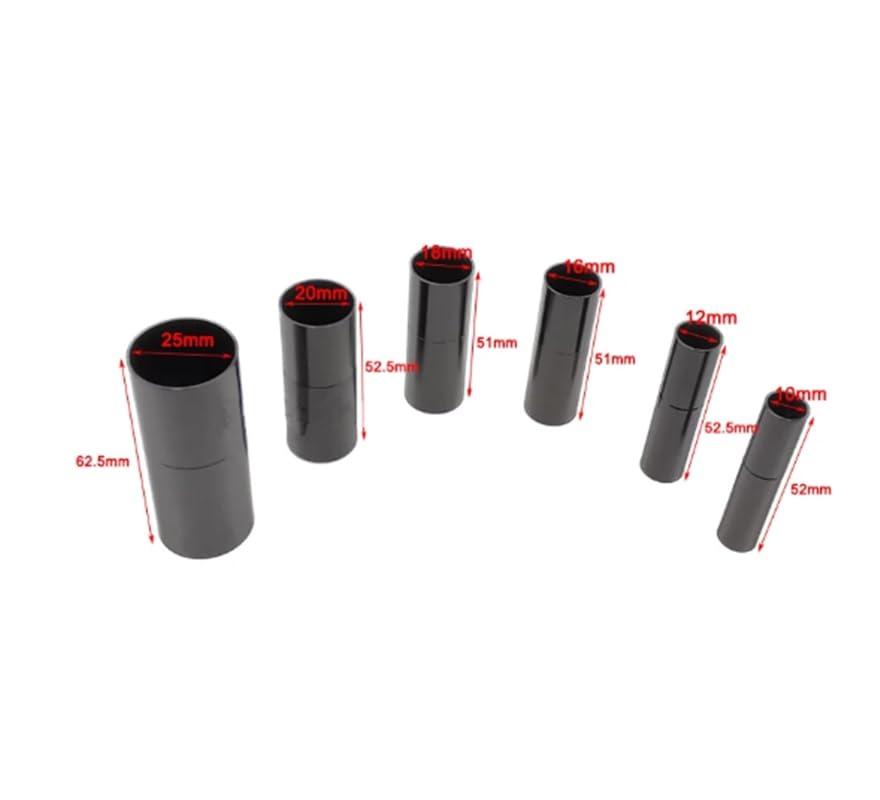 Carbon fiber tube connector 10mm 12mm 16mm 18mm 20mm 25mm Aluminum Alloy threaded splice set HaoZhong Carbon Fiber Technology Co.,Ltd. (size chart)