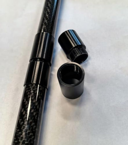 Carbon fiber tube connector 10mm 12mm 16mm 18mm 20mm 25mm Aluminum Alloy threaded splice set HaoZhong Carbon Fiber Technology Co.,Ltd. (installed with spare parts)
