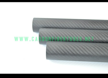 US warehouse OD 21mm - OD 30mm X 1000MM 100% Roll Wrapped Carbon Fiber Tube 3K /Tubing HaoZhong Carbon Fiber Products