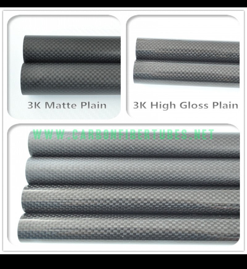 OD 9mm X ID 7mm 8mm X 1000MM 100% Roll Wrapped Carbon Fiber Tube 3K /Tubing 9*7 9*8 3K Plain Glossy/Matte