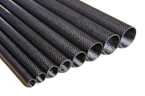 OD 8mm X ID 4mm 5mm 6mm 7mm X 500MM 100% Roll Wrapped Carbon Fiber Tube 3K /Tubing 8*4 8*5 8*6 8*7 HaoZhong Carbon Fiber Products