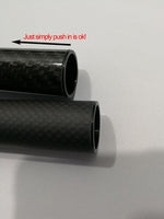 Carbon Fiber Tube Aluminum Alloy Reinforced Sleeve 2-Pack 14mm 18mm 20mm 23mm 28 HaoZhong Carbon Fiber Technology Co.,Ltd. 