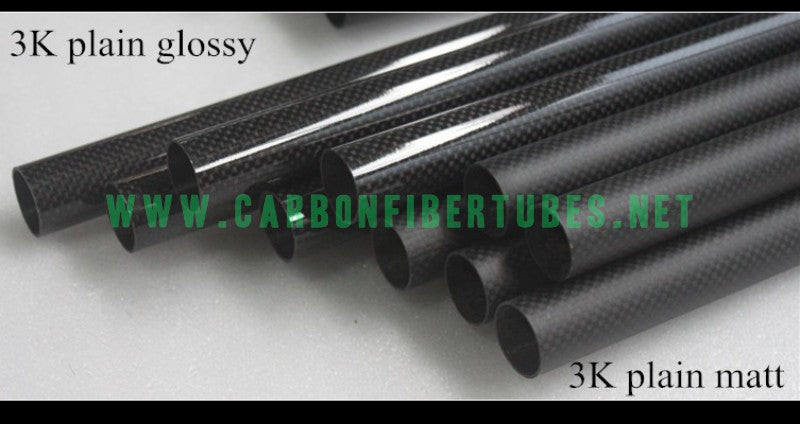 US warehouse OD 5mm - 10mm X Length 1000MM 100% Roll Wrapped Carbon Fiber Tube 3K /Tubing Plain Glossy/Matte HaoZhong Carbon Fiber Products