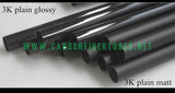 OD 9mm X ID 7mm 8mm X 500MM 100% Roll Wrapped Carbon Fiber Tube 3K /Tubing 9*7 9*8 HaoZhong Carbon Fiber Products