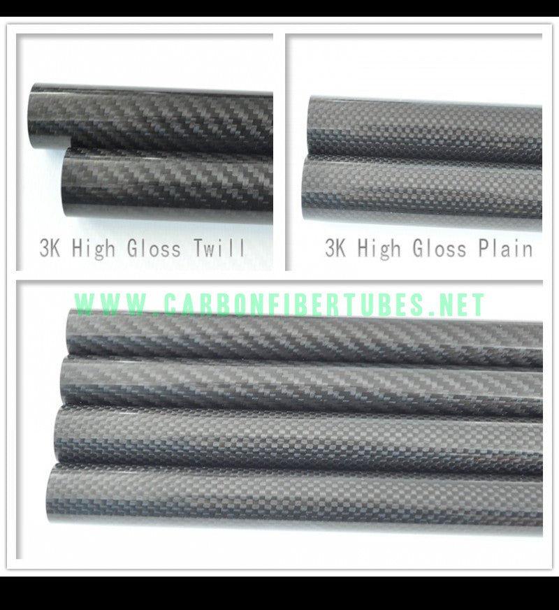 OD 40mm X ID 34mm 35mm 36mm 37mm 38mm X 1000MM 100% Roll Wrapped Carbon Fiber Tube 3K /Tubing 40*34 40*35 40*36 40*37 40*38 3K Twill/Plain Glossy HaoZhong Carbon Fiber Products