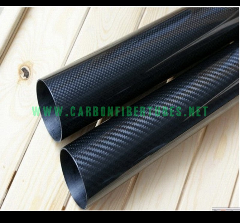 OD 26mm X ID 22mm 24mm X 500MM 100% Roll Wrapped Carbon Fiber Tube 3K /Tubing Twill/Plain Glossy 26*22 26*24 HaoZhong Carbon Fiber Products