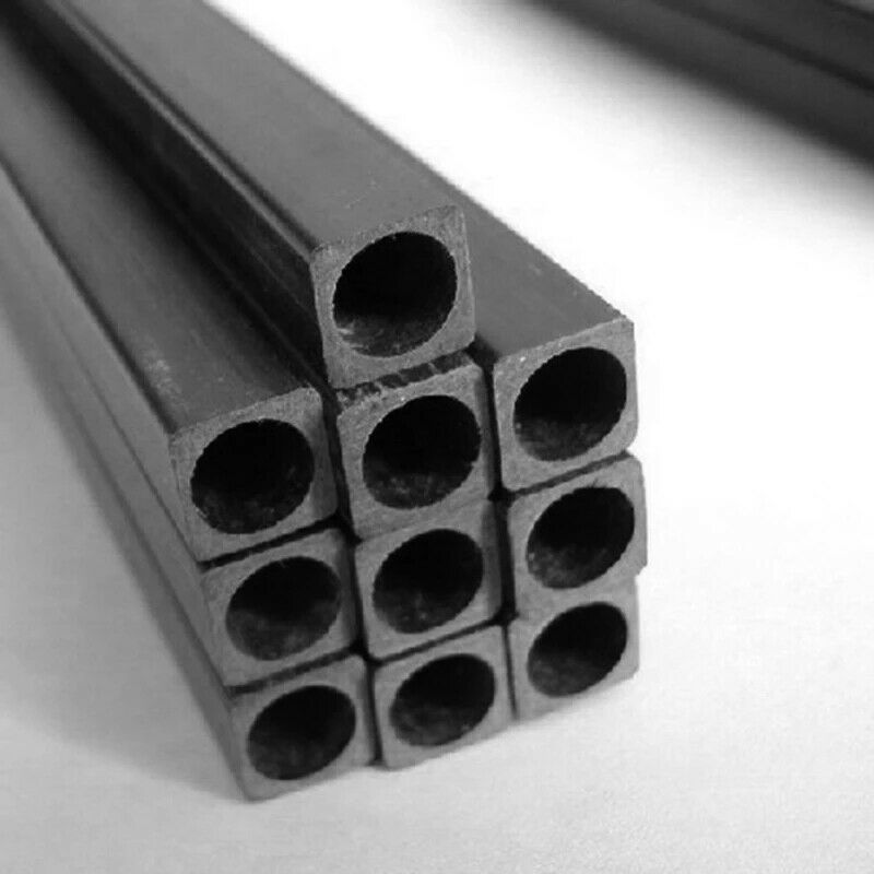 Carbon Fiber Square Tube outer diameter 2mm 2.5mm 3mm 4 5mm 6mm 8mm 10MM X 500MM HaoZhong Carbon Fiber Technology Co.,Ltd. 