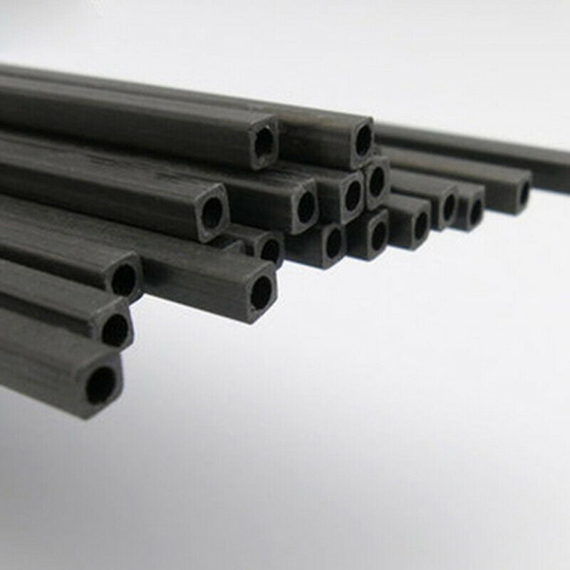 Carbon Fiber Square Tube outer diameter 2mm 2.5mm 3mm 4 5mm 6mm 8mm 10MM X 500MM HaoZhong Carbon Fiber Technology Co.,Ltd. 