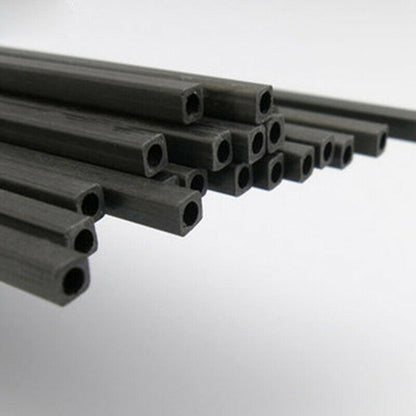 Carbon Fiber Square Tube outer diameter 2mm 2.5mm 3mm 4 5mm 6mm 8mm 10MM X 500MM HaoZhong Carbon Fiber Technology Co.,Ltd. 