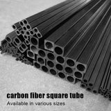 Carbon Fiber Square Tube outer diameter 2mm 2.5mm 3mm 4 5mm 6mm 8mm 10MM X 500MM HaoZhong Carbon Fiber Technology Co.,Ltd. 